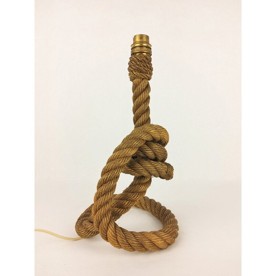 Image 1 of Vintage rope lamp by Audoux-Minet, 1950