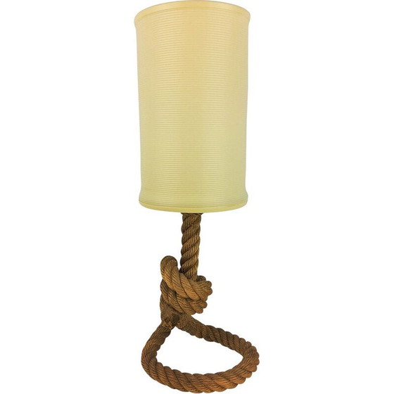 Image 1 of Vintage rope lamp by Audoux-Minet, 1950