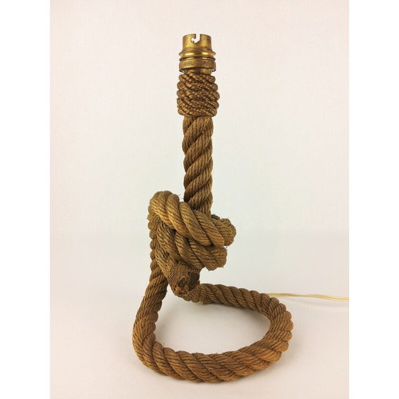 Image 1 of Vintage rope lamp by Audoux-Minet, 1950