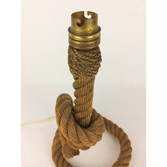 Image 1 of Vintage rope lamp by Audoux-Minet, 1950
