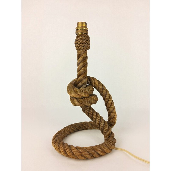 Image 1 of Vintage rope lamp by Audoux-Minet, 1950