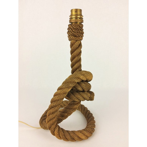Image 1 of Vintage rope lamp by Audoux-Minet, 1950