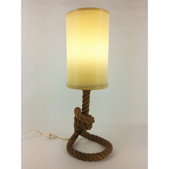 Image 1 of Vintage rope lamp by Audoux-Minet, 1950