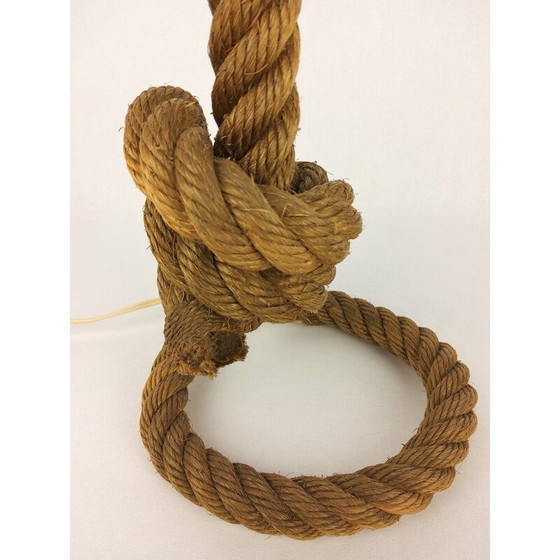 Image 1 of Vintage rope lamp by Audoux-Minet, 1950