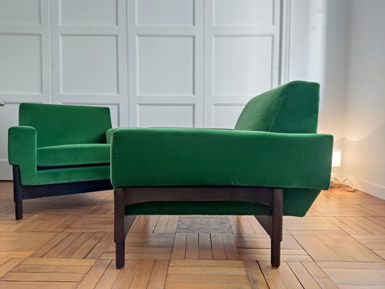 Image 1 of Kisushu armchairs by Sergio and Fratelli Saporiti