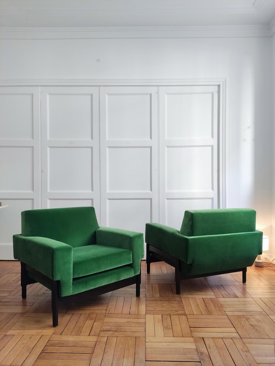 Image 1 of Kisushu armchairs by Sergio and Fratelli Saporiti