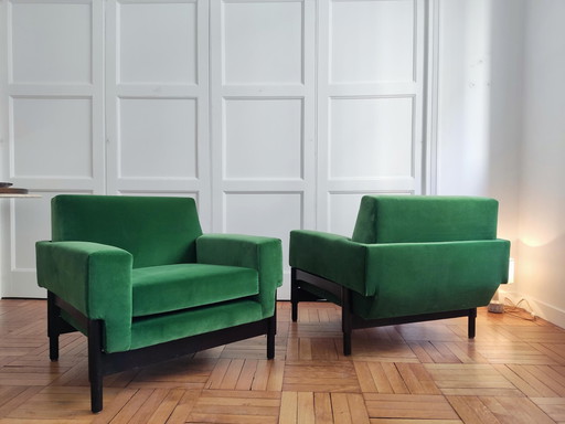 Kisushu armchairs by Sergio and Fratelli Saporiti