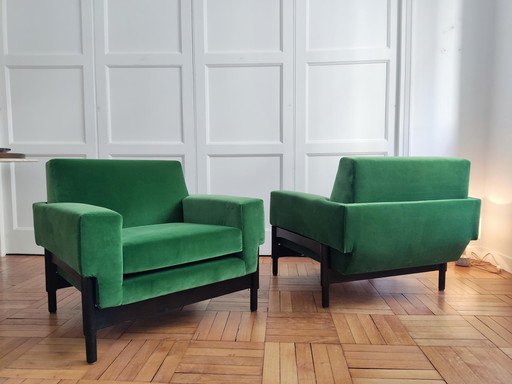 Kisushu armchairs by Sergio and Fratelli Saporiti