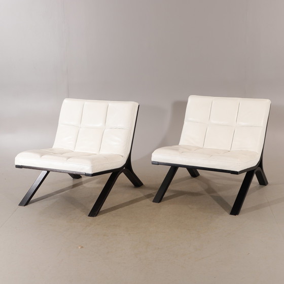 Image 1 of 2x Armchair model Skool Suede