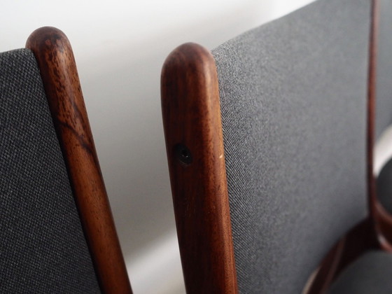 Image 1 of Set Of Six Rosewood Chairs, Danish Design, 1960S, Designer: Johannes Andersen