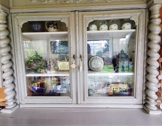 Image 1 of Display Case/Buffet Cabinet. French Hunting Cupboard