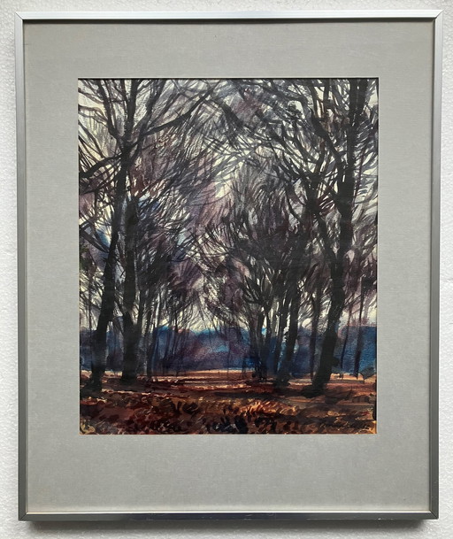 Paysage forestier de Beint Mankes 1982