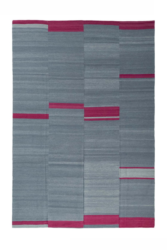 Image 1 of 322 X 221 Cm Handwoven Designer Kilim Fars - New And Modern