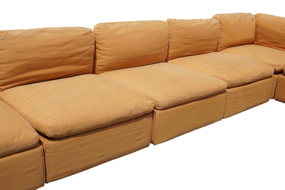 Image 1 of Zanotta Modular 8 Seat Group Corner Sofa De Pas Urbino Lomazzi