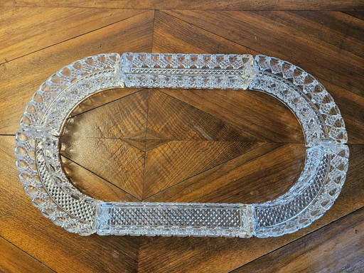 Val Saint Lambert Vallambert table runner crystal