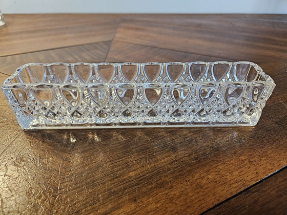 Image 1 of Val Saint Lambert Vallambert table runner crystal