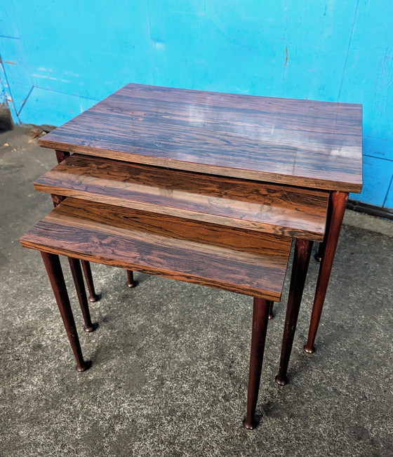 Image 1 of Mimi Set 3X Side Tables/ Rosewood/ 1970S