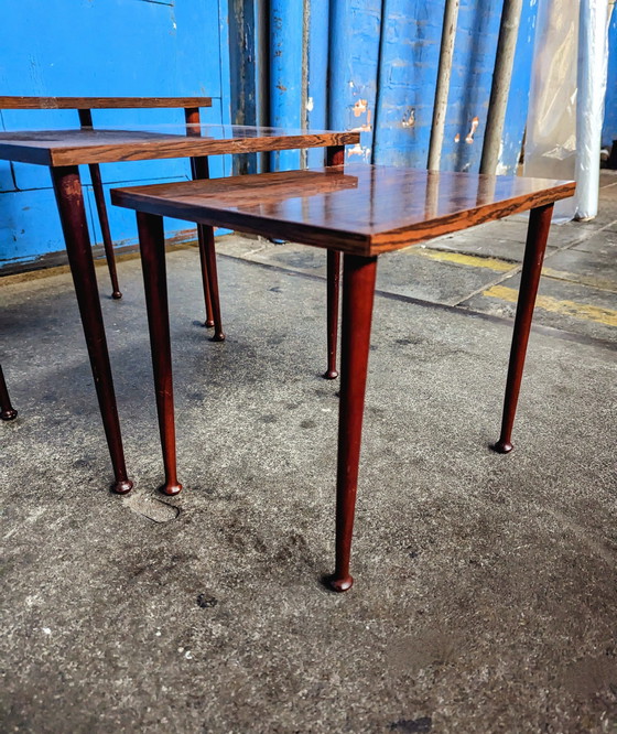 Image 1 of Mimi Set 3X Side Tables/ Rosewood/ 1970S