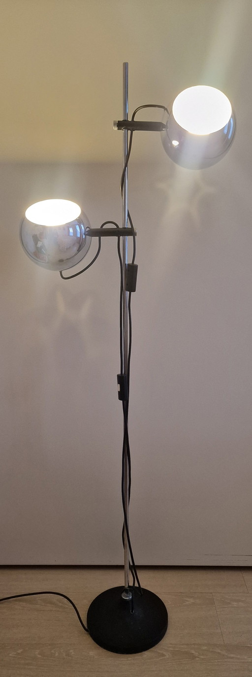 Vintage space age globe floor lamp