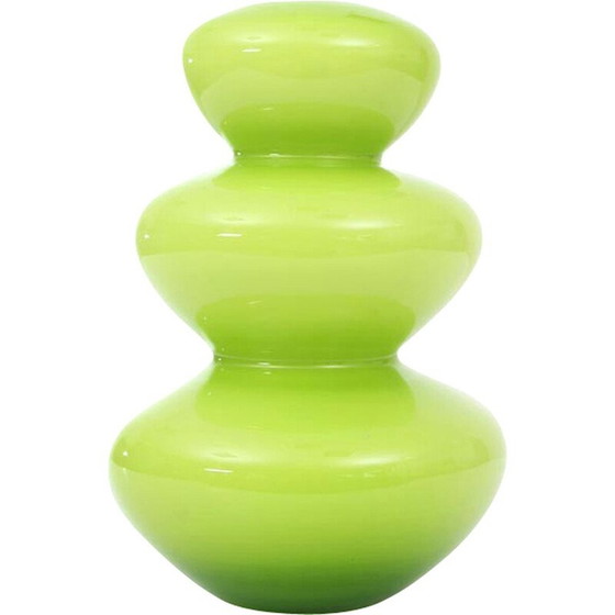 Image 1 of Vintage blown glass vase by Pernille Bülow, Denmark 1990