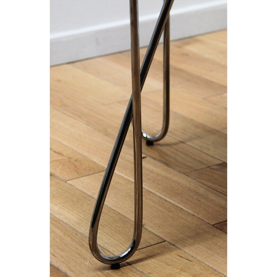 Image 1 of Vintage coffee table in aluminum and chrome for Kinnarps