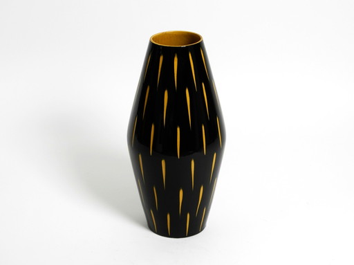 Magnifique vase de table ou de sol en céramique Mid Century Modern de Scheurich Allemagne | 50 cm de hauteur