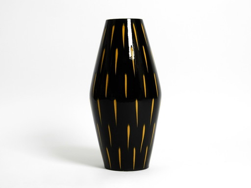 Magnifique vase de table ou de sol en céramique Mid Century Modern de Scheurich Allemagne | 50 cm de hauteur