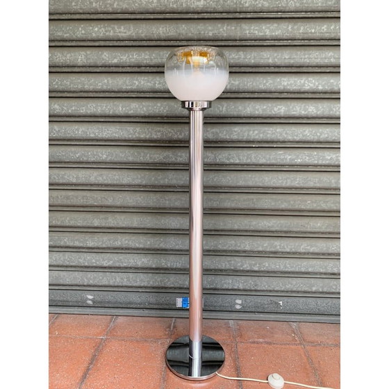 Image 1 of Lampada da terra vintage in vetro di Murano Toni Zuccheri 1970
