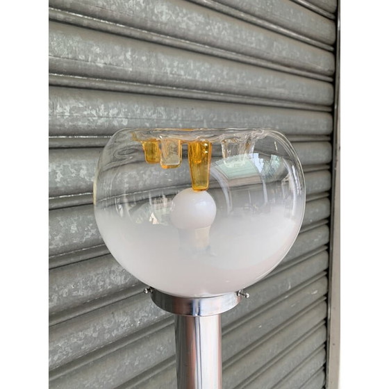 Image 1 of Lampada da terra vintage in vetro di Murano Toni Zuccheri 1970