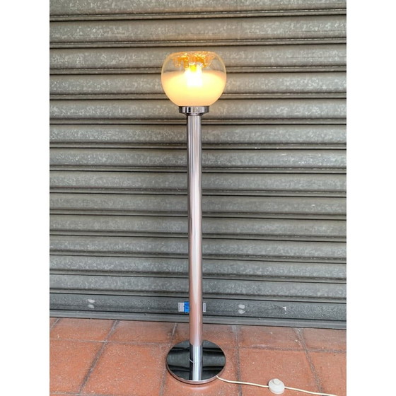 Image 1 of Lampada da terra vintage in vetro di Murano Toni Zuccheri 1970