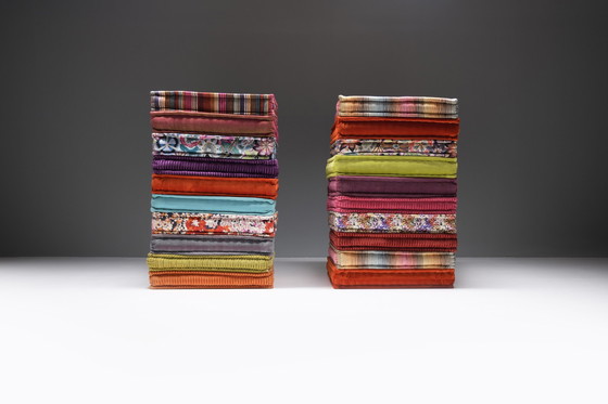 Image 1 of Superbe tissu XXL Mah Jong 'Missoni Home' par Hans Hopfer pour Roche Bobois