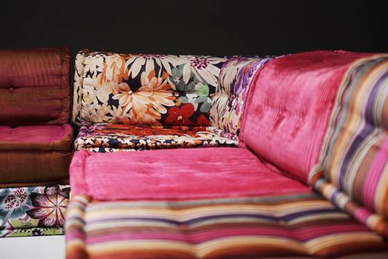 Image 1 of Superbe tissu XXL Mah Jong 'Missoni Home' par Hans Hopfer pour Roche Bobois