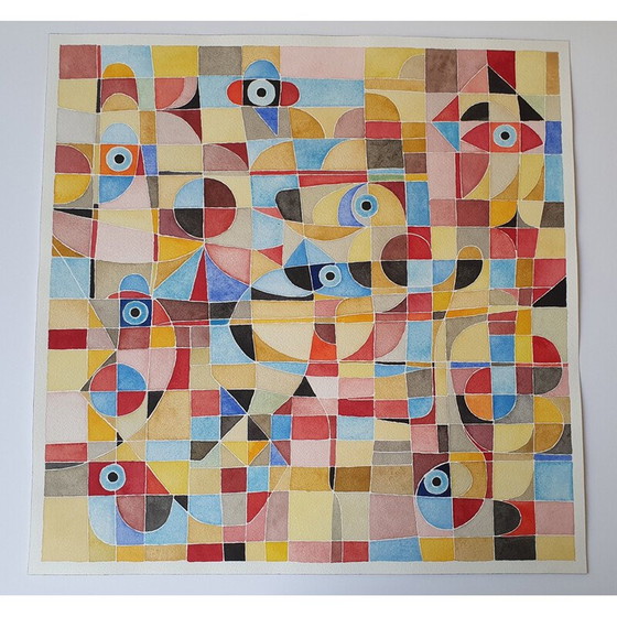 Image 1 of Acquerello vintage su carta n. 395 di Jérémie Iordanoff, 2007