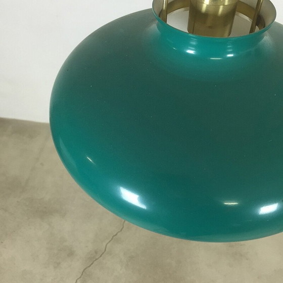 Image 1 of Lampada a sospensione turchese Lyfa danese - anni '60