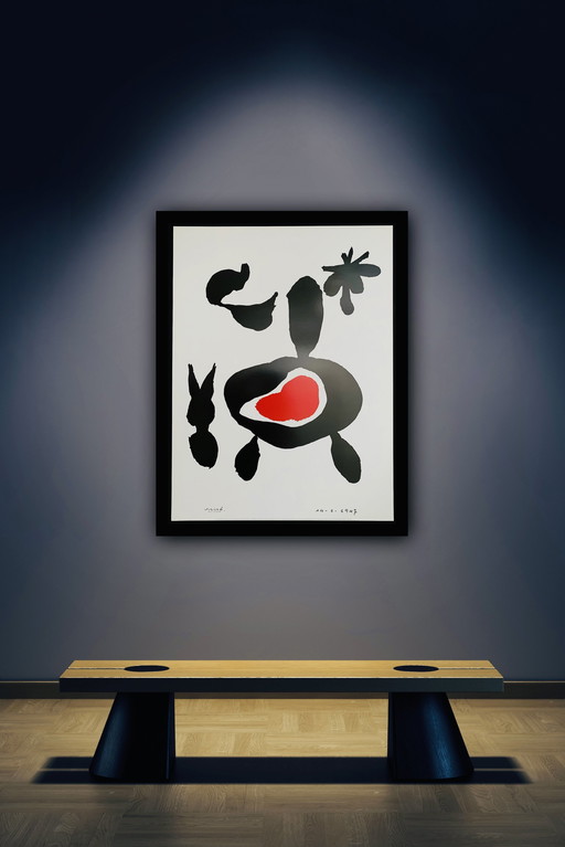 Joan Miro, Signed With Registration In Impressum Copyright 'Prolitteris Zurich, 2001'. Signed And Dated In Plate.