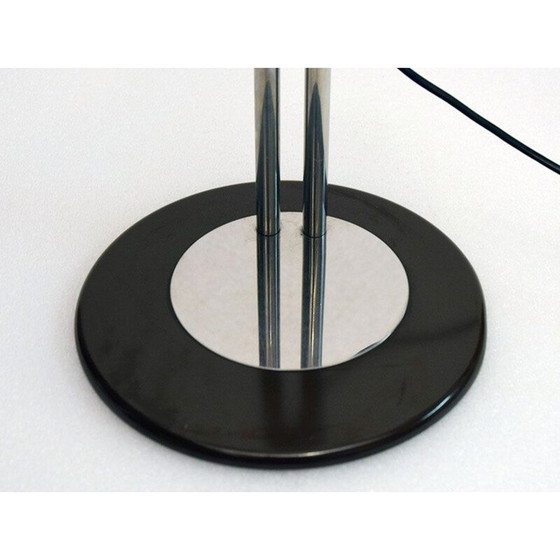 Image 1 of Vintage glass and metal table lamp by Zonca, 1970