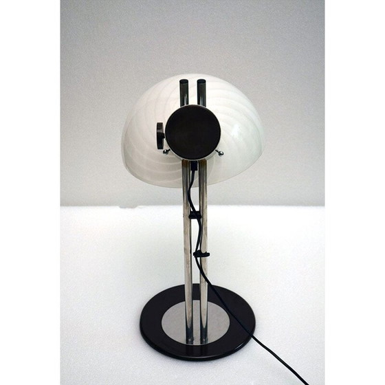 Image 1 of Vintage glass and metal table lamp by Zonca, 1970