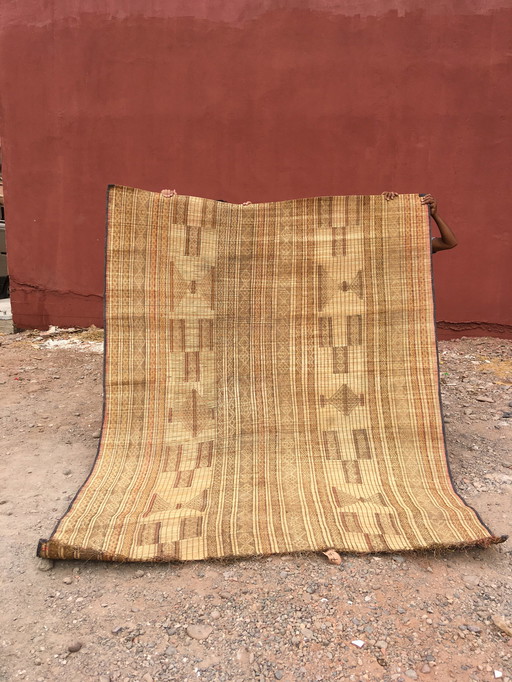 Mauritanian mat Touareg carpet 2.65 X 2.16 M