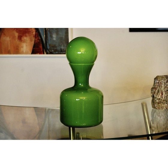 Image 1 of Vintage Scandinavian decanter in blown glass, 1970s