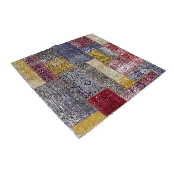 Image 1 of Persian rug patchwork rug 126X126