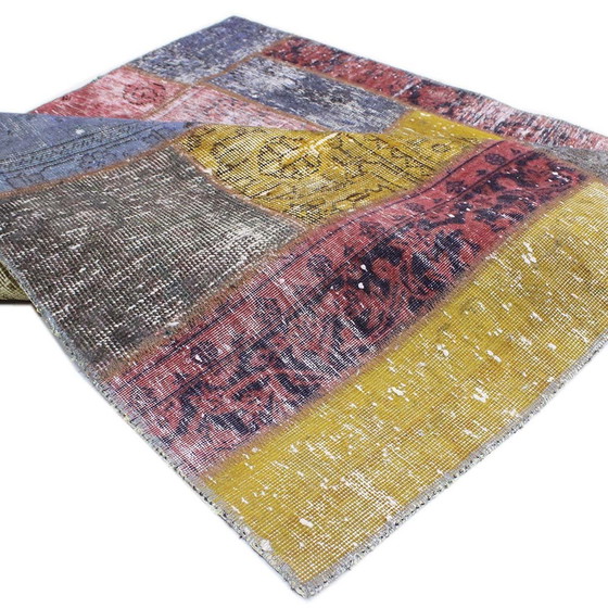 Image 1 of Persian rug patchwork rug 126X126