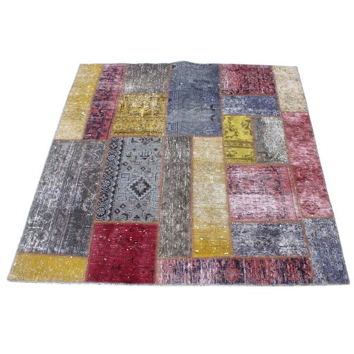 Persian rug patchwork rug 126X126