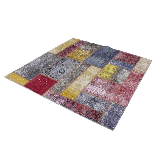 Image 1 of Persian rug patchwork rug 126X126