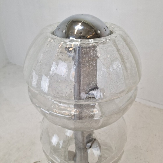 Image 1 of Vintage Space Age Glass Floor Lamp, Italy 1980