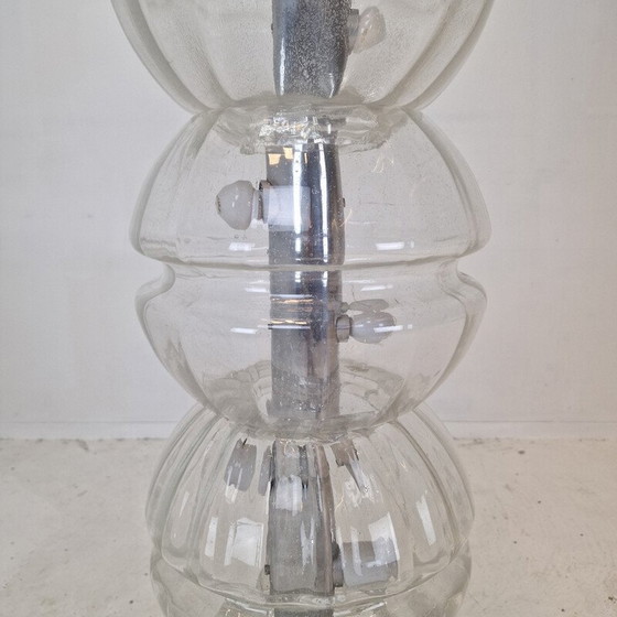 Image 1 of Vintage Space Age Glass Floor Lamp, Italy 1980