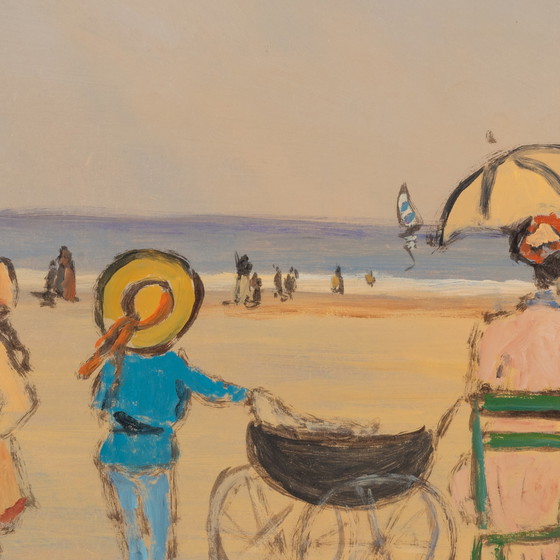 Image 1 of Henri Saint Clair (1899-1990) - Scène de plage