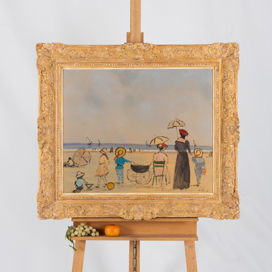 Image 1 of Henri Saint Clair (1899-1990) - Scène de plage