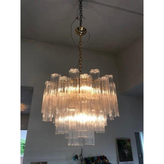 Image 1 of Murano Glass Sputnik Mazzega Style Chandeliers - A Pair