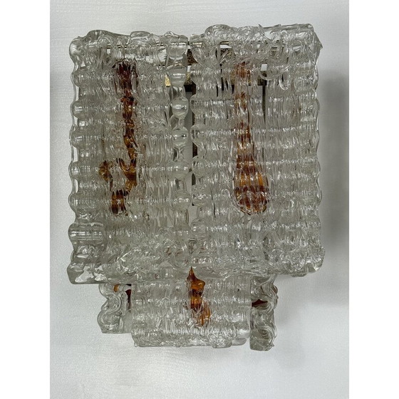 Image 1 of Set of 4 vintage Murano glass wall lamp for Poliarte, Italy 1970