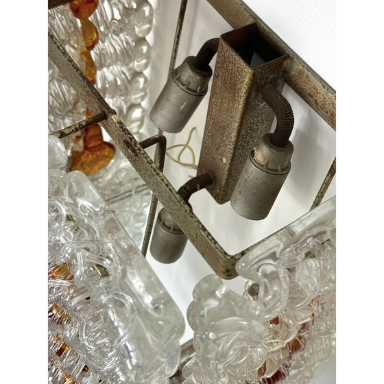 Image 1 of Set of 4 vintage Murano glass wall lamp for Poliarte, Italy 1970